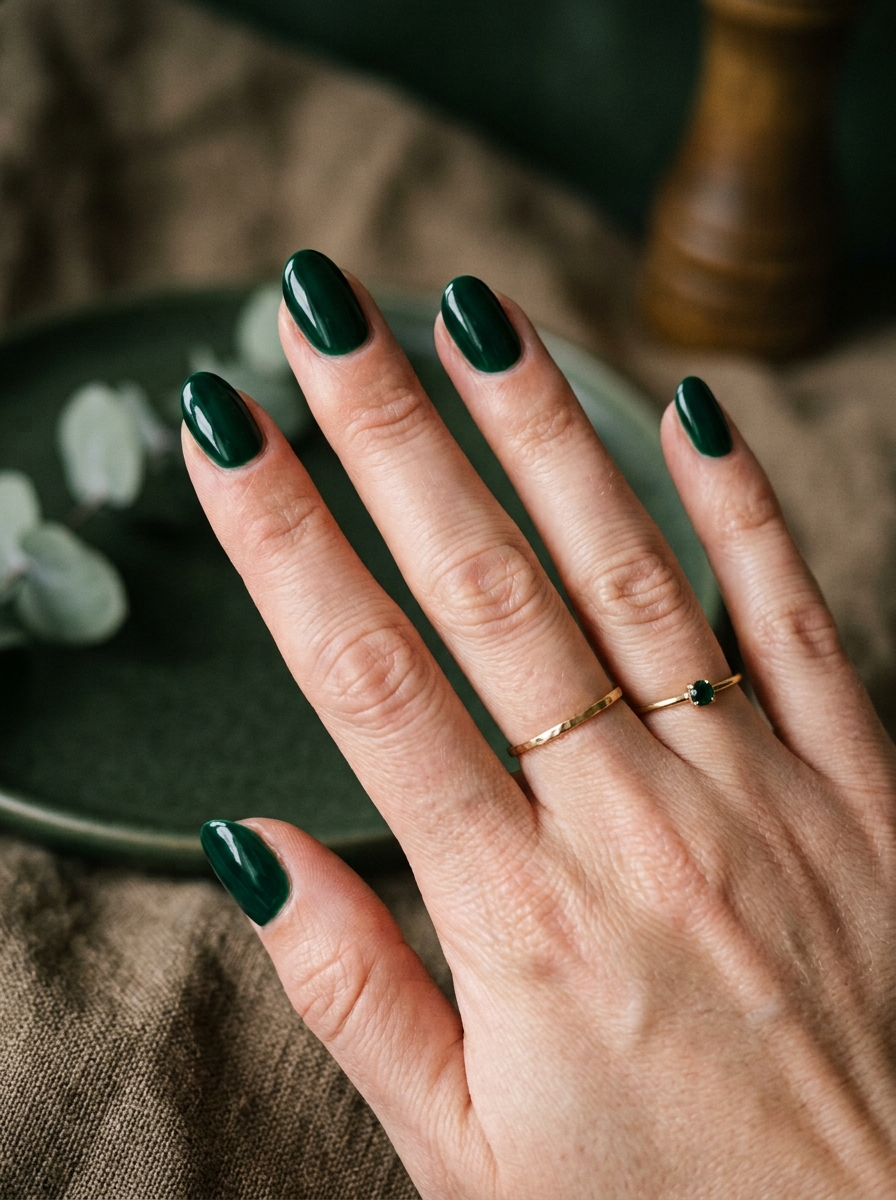 Dark Emerald Witchy Nails als Witchy Nails Inspiration 2026